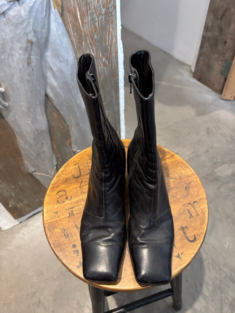 New Italian leather boots